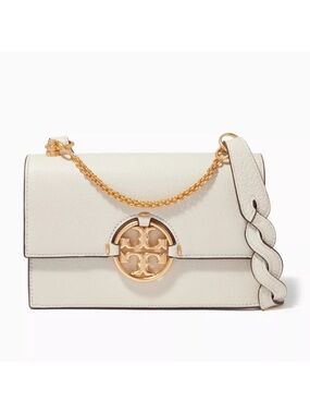 Tory Burch Miller Medallion Leather Shoulder Bag